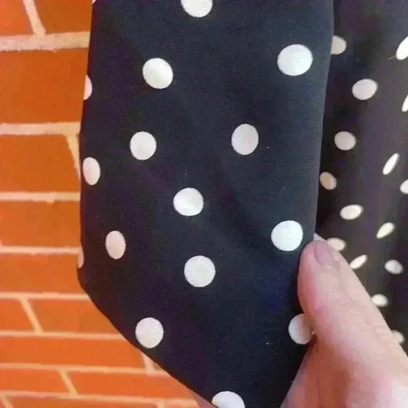 Vintage Black and white polka dot bespoke Geoffrey Beene size 6/8 - Picture 6 of 8